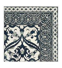 Armenian Framed Classic Concrete Vinyl Rug