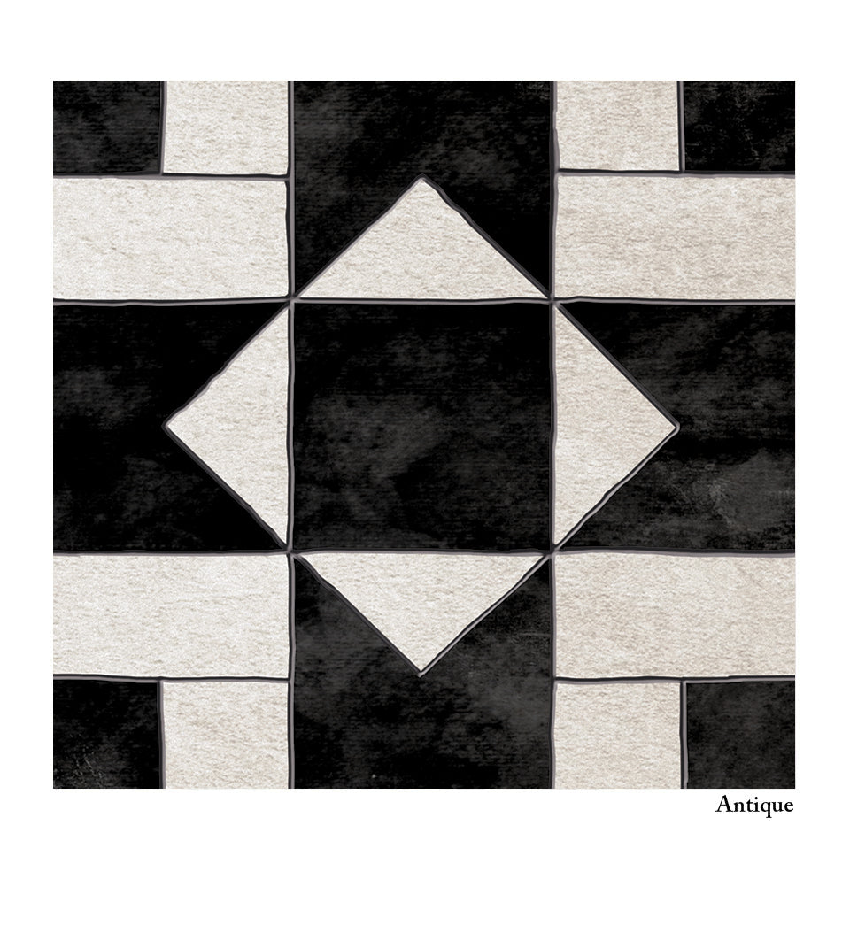 Geometric Tile Antique - שטיח פי וי סי