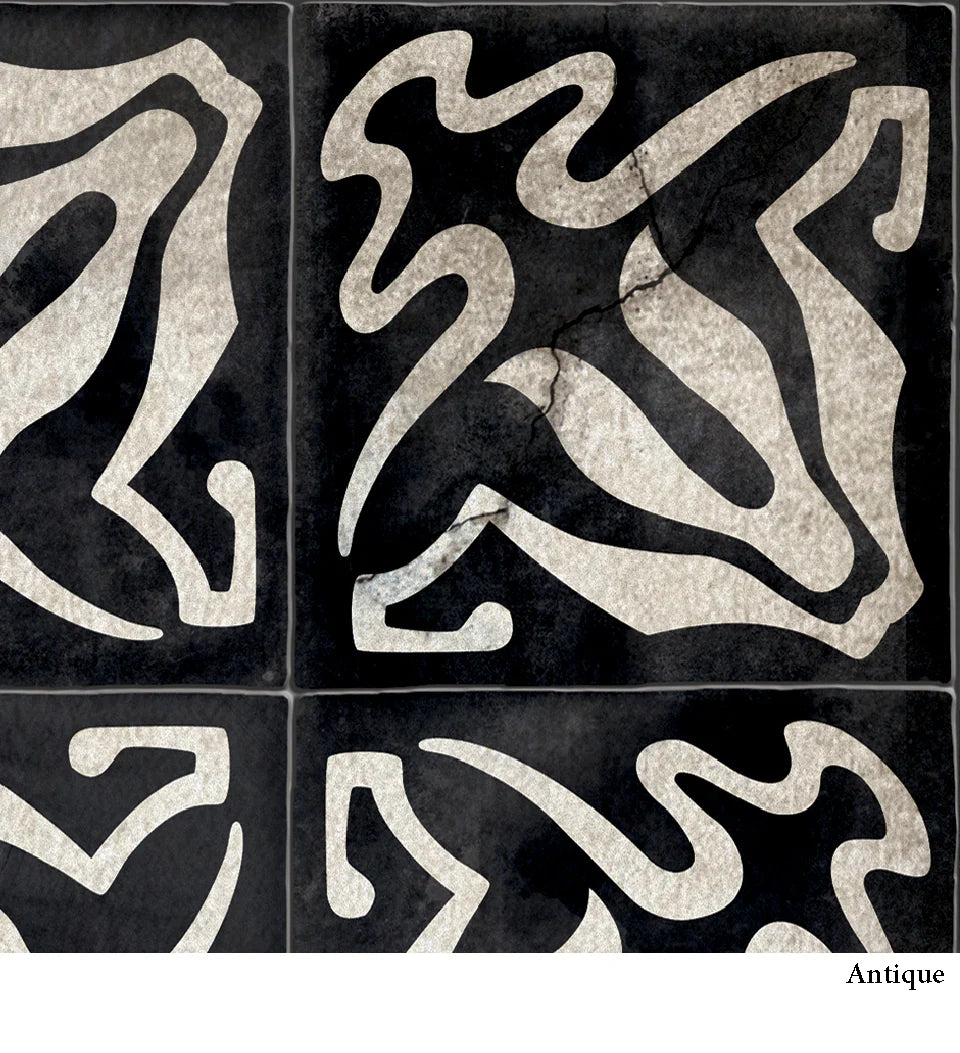 Borgo Lily Black Antique - Modu floor - שטיח פי וי סי