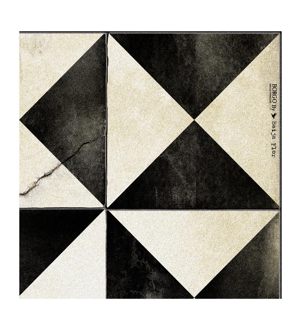 Borgo Black & White Antique - שטיח פי וי סי