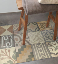 Borgo Eclectic Powder Antique Vinyl Rug