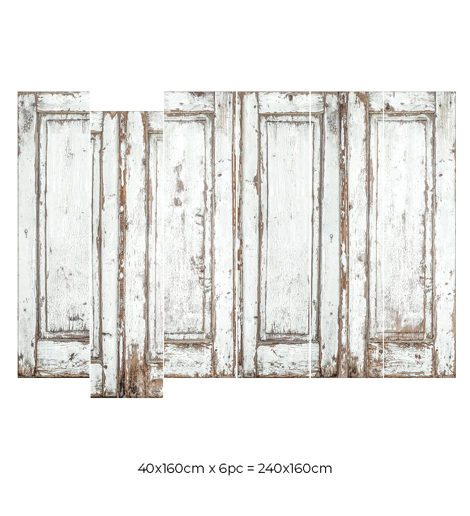 Wood Panel White - טפט מים DIY