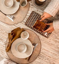 Gold Star - פלייסמט פי וי סי עגול