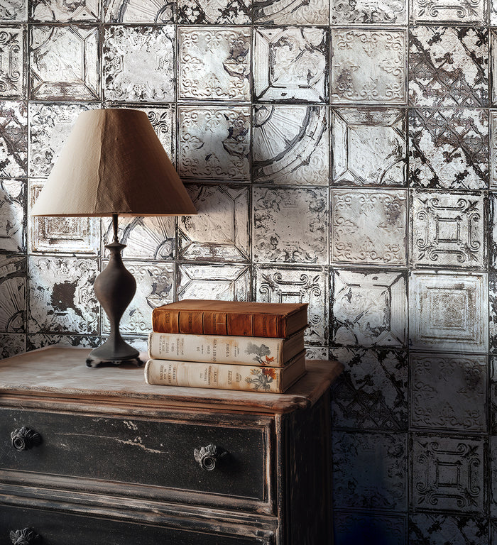 Tin Tile White KAMI – טפט מים DIY