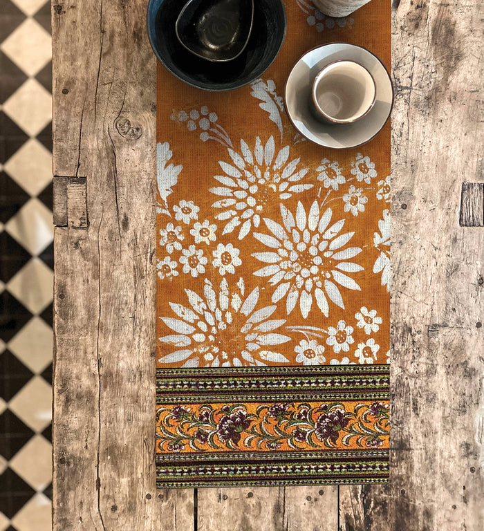 Bohemian Garden Hazel Vinyl Table Runner