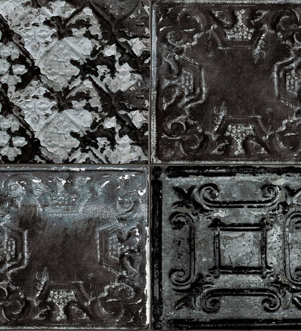 Tin Tile Dark KAMI – טפט מים DIY