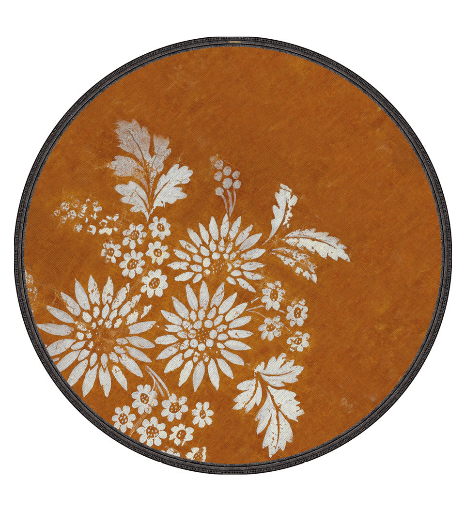 Bohemian Garden Hazel Round Vinyl Rug