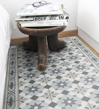 Amsterdam Light Blue Concrete - שטיח פי וי סי