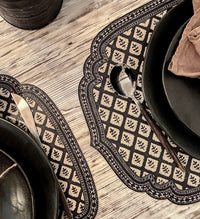 Jaipur Black Cutout Vinyl Placemat