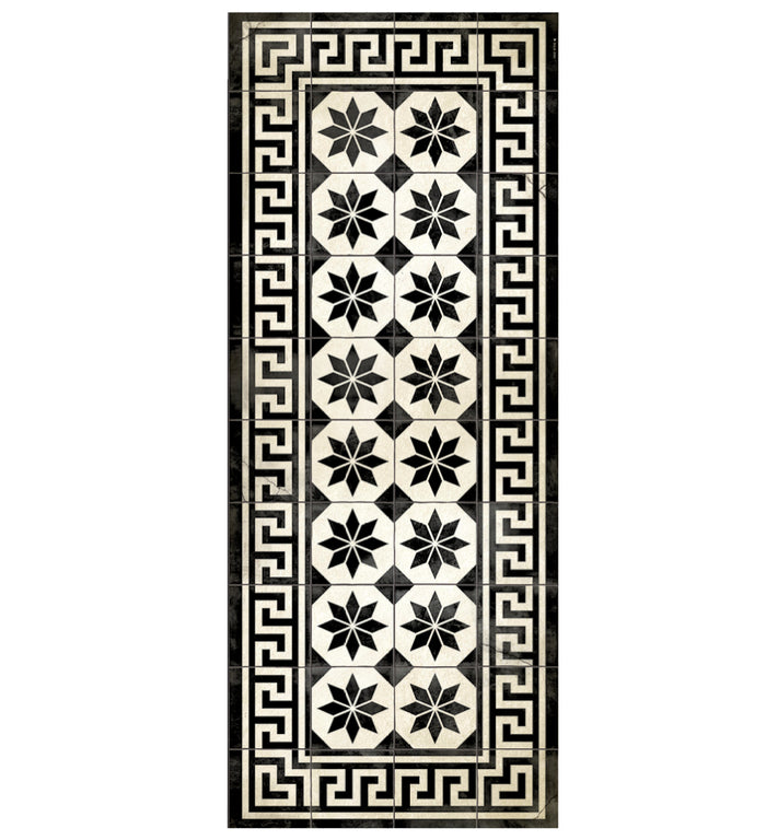 Gothic Black and White Antique New - שטיח פי וי סי