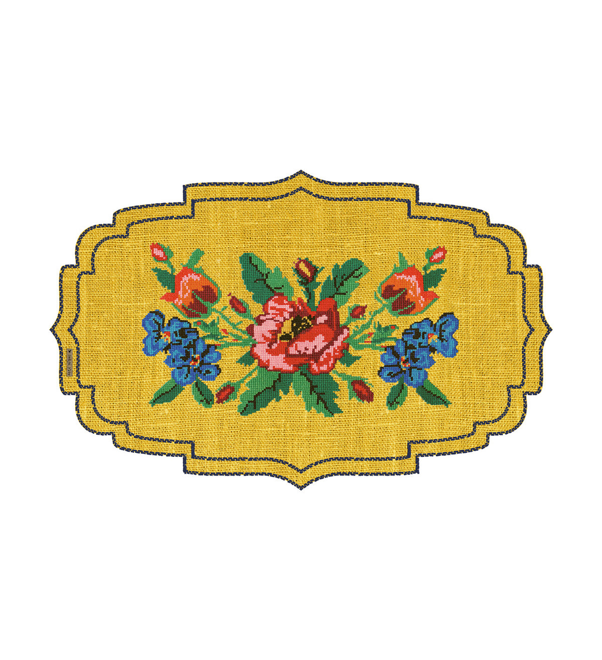 Gobelin Yellow - פלייסמט פי וי סי בחיתוך צורני