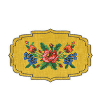 Gobelin Yellow - פלייסמט פי וי סי בחיתוך צורני