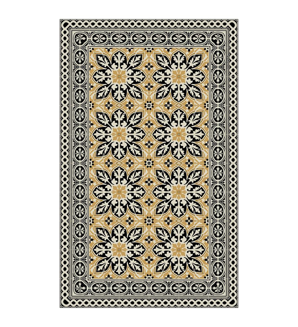 India Sunflower Vinyl rug