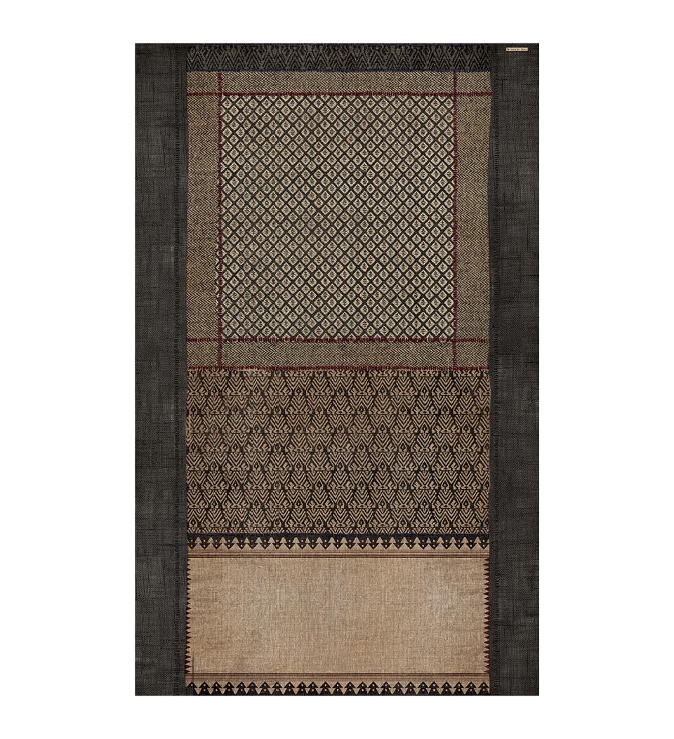 Jasmine Black Patchwork - שטיח פי וי סי