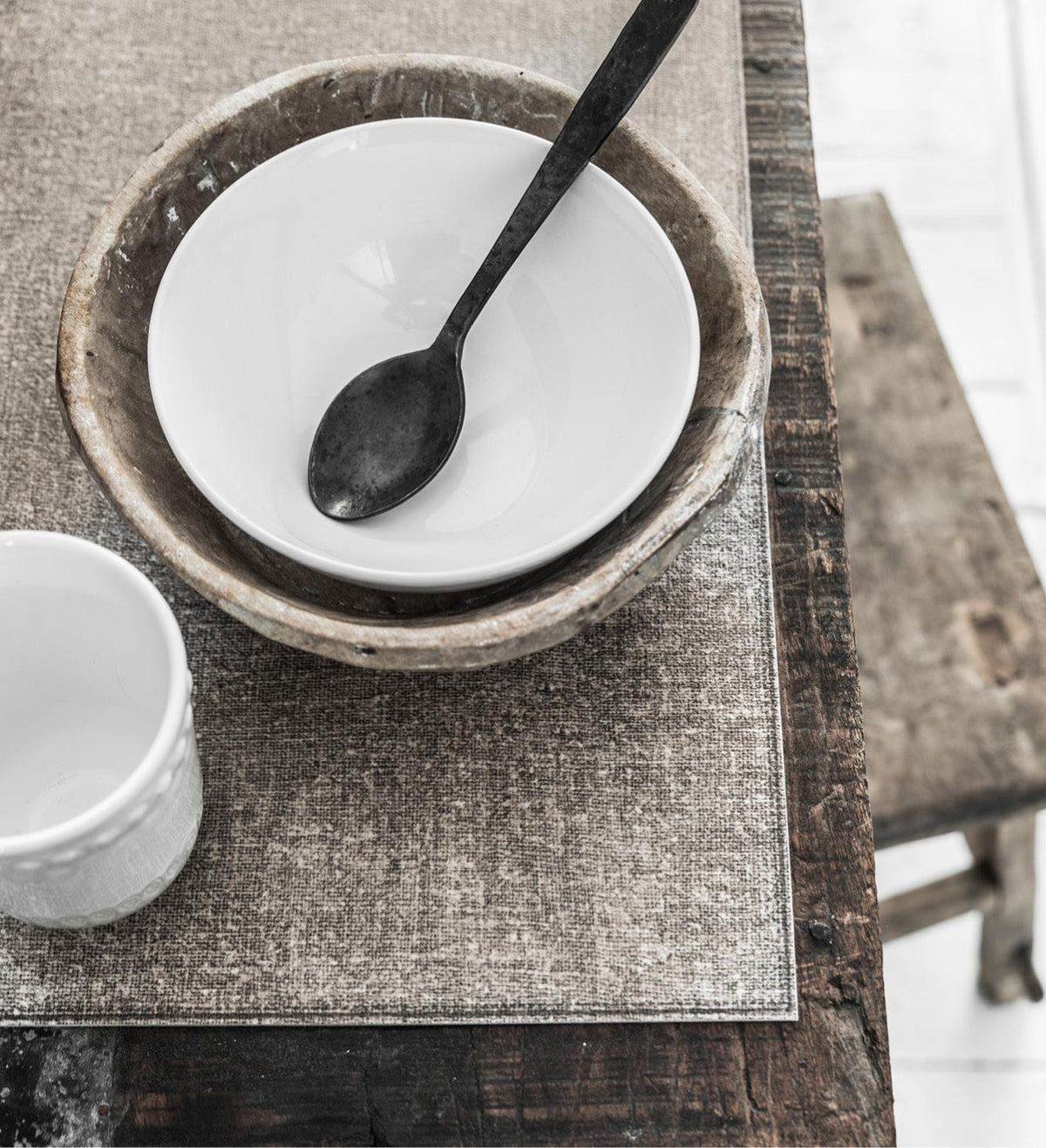 Linen Natural - פלייסמט פי וי סי