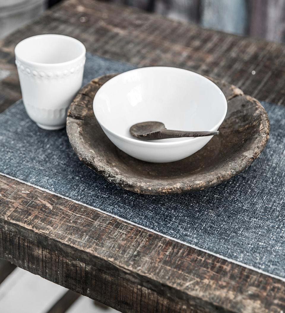 Linen Blue - פלייסמט פי וי סי