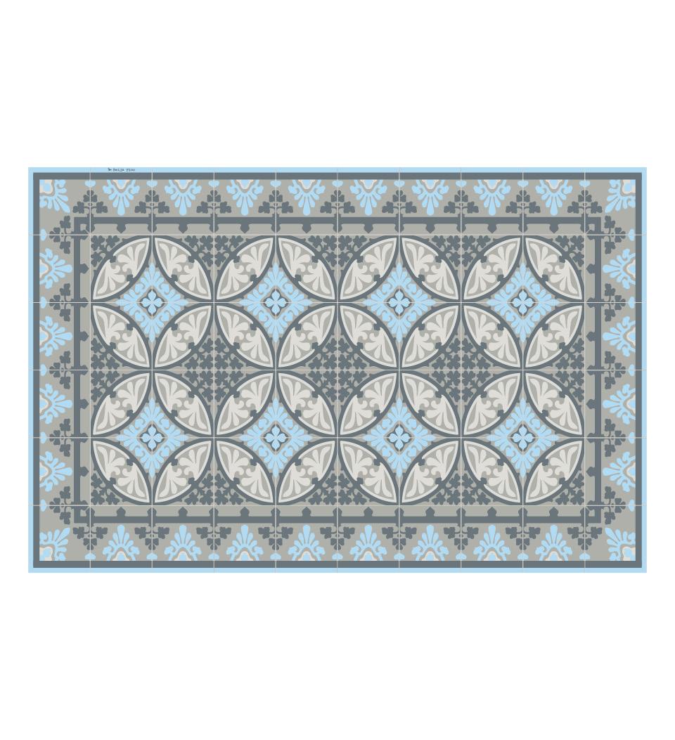 Barcelona Light Blue Vinyl Placemat