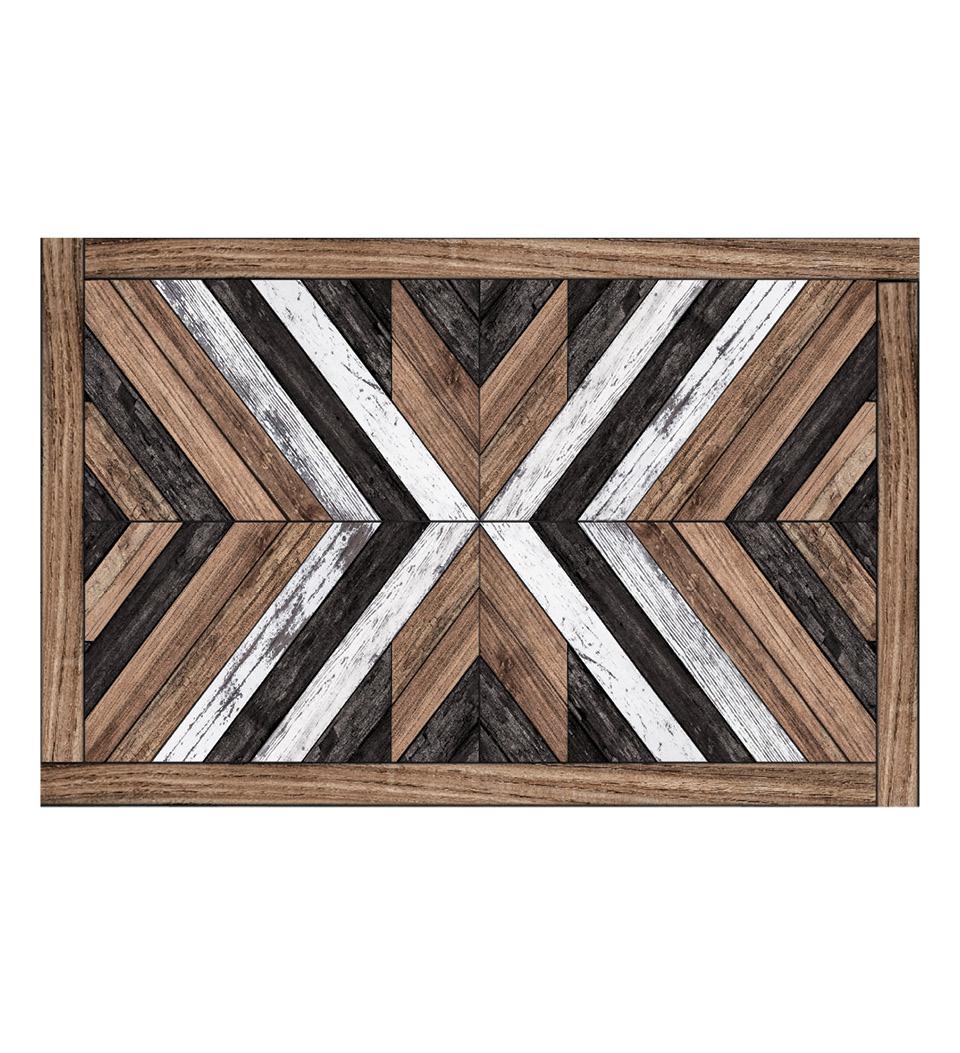 Wood art Vinyl Table Placemat - Beija Flor