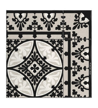 Barcelona Black & White Concrete Vinyl Rug