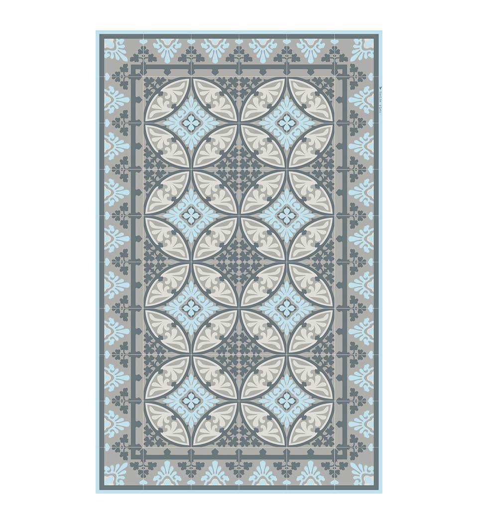 Barcelona Light Blue - שטיח פי וי סי