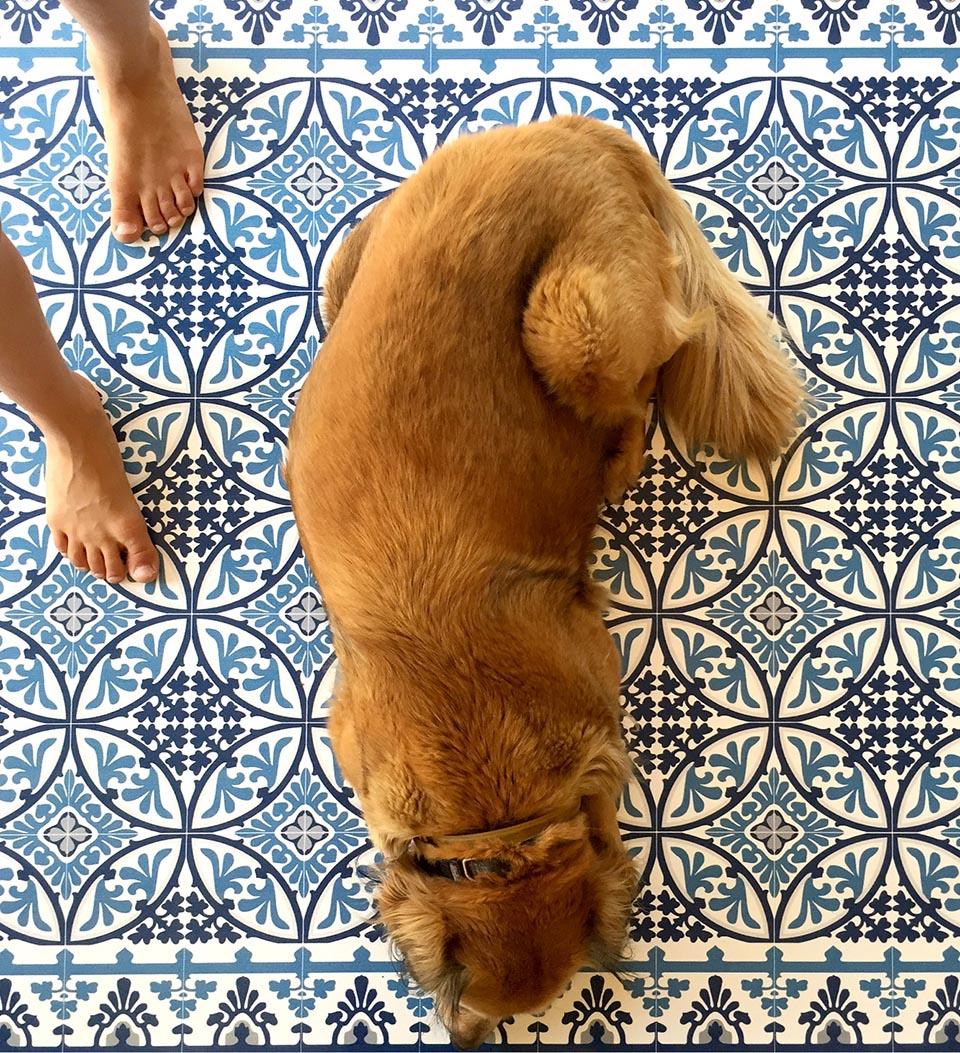 Barcelona Blue - שטיח פי וי סי