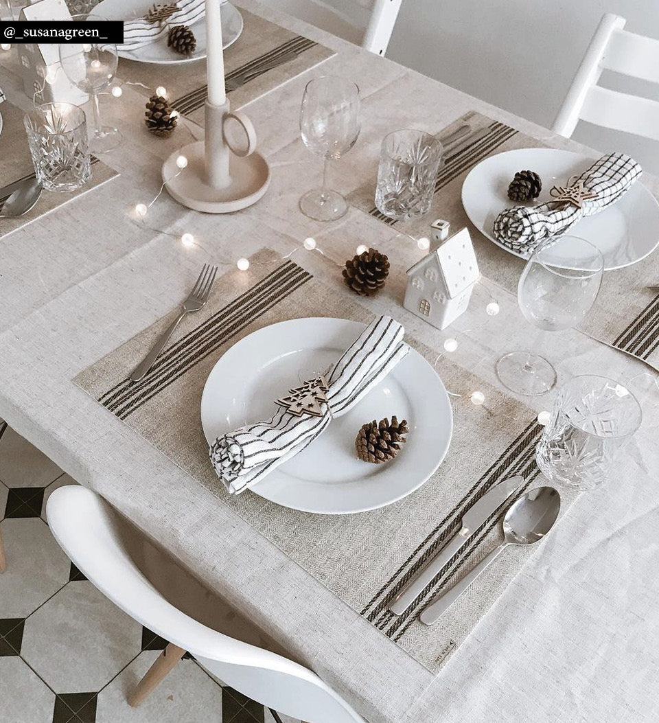 Traditional Linen Merry - פלייסמט פי וי סי