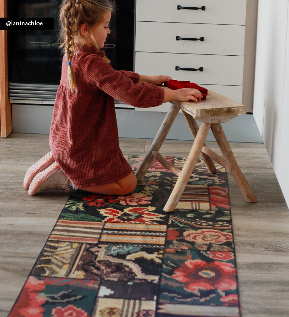 Quilt Kilim Flower - שטיח פי וי סי