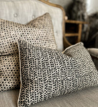 Poppy Black Cushion