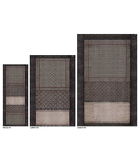 Jasmine Black Patchwork - שטיח פי וי סי