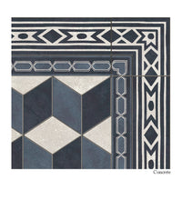 Bauhaus Indigo Concrete Vinyl Rug