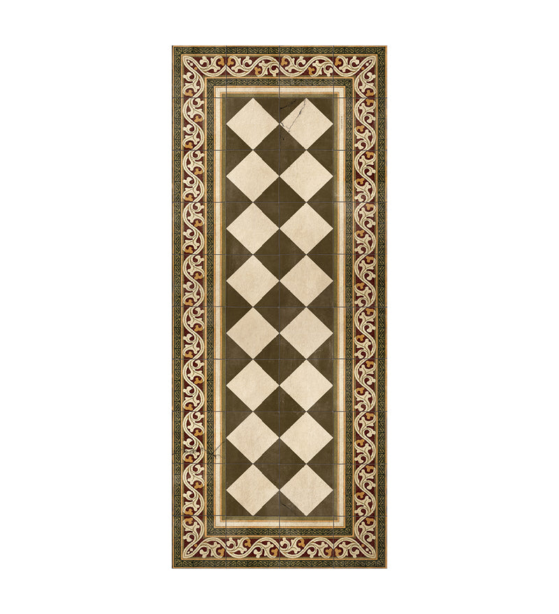 Gambit Olive Vinyl Rug