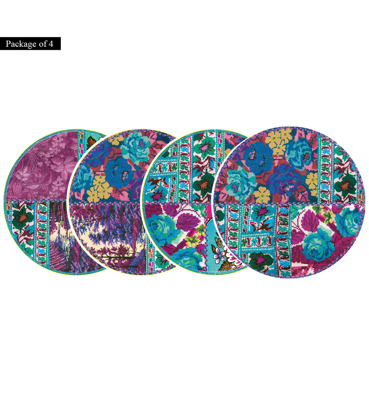 Gipsy Violet Round Vinyl Placemat