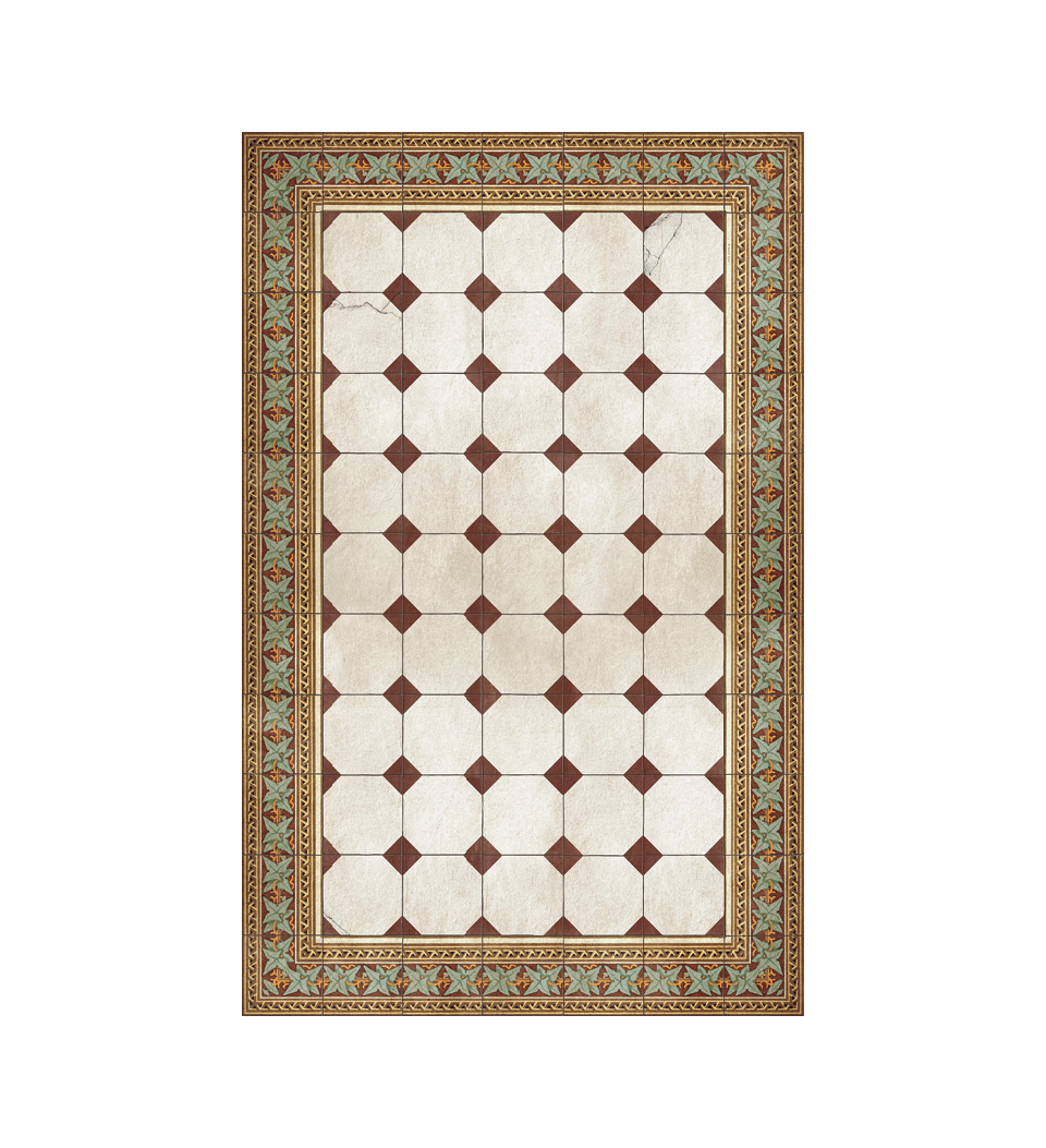 Italiano Merlot Vinyl Rug