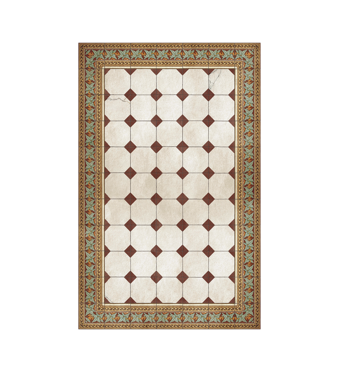 Italiano Merlot Vinyl Rug