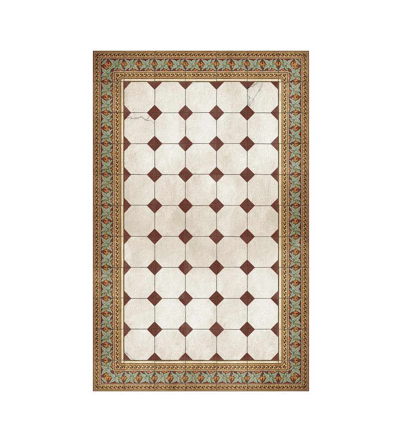 Italiano Merlot Vinyl Rug