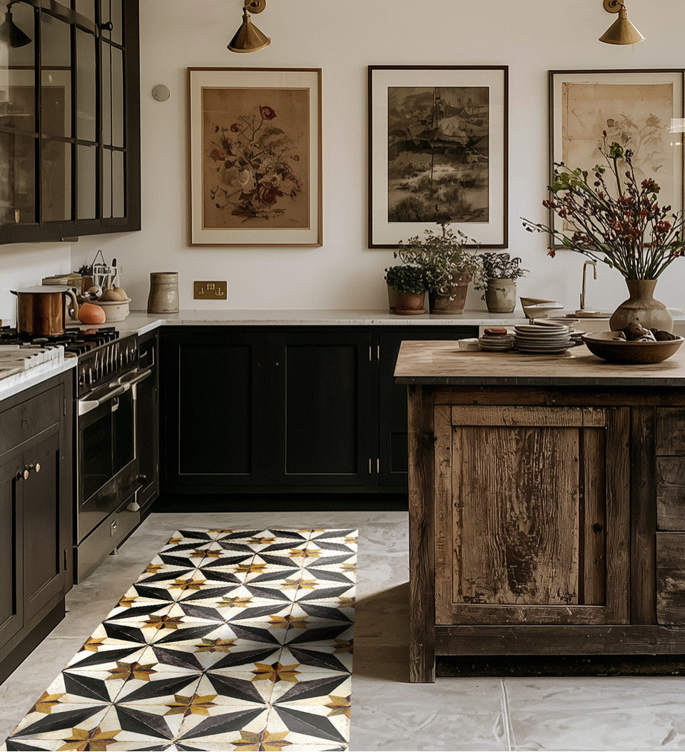 Luccy Black Antique - Modu floor - שטיח פי וי סי