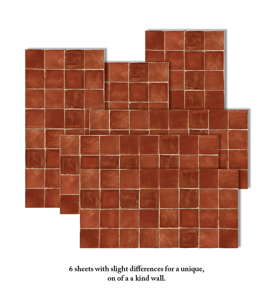 Zellige Terracotta KAMI – טפט מים DIY