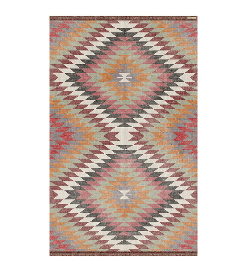 Kilim Colorful Vinyl Rug