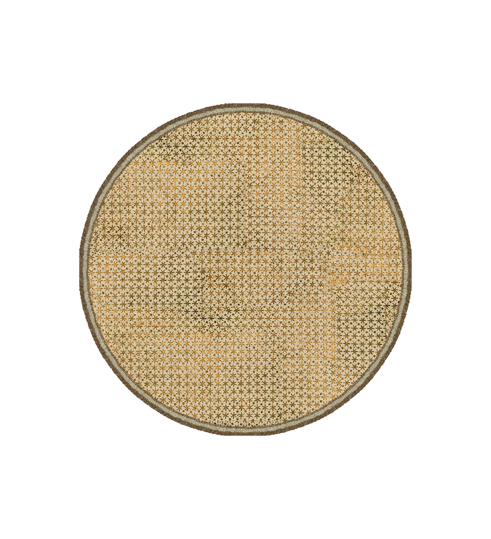 Gold Star Round Vinyl Placemat