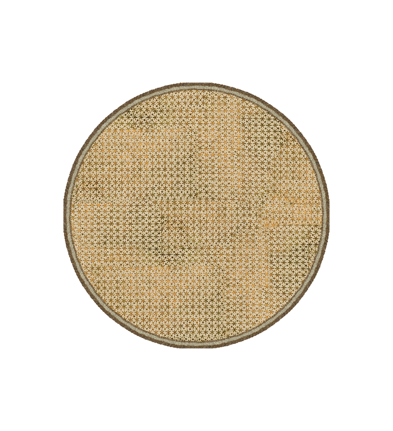 Gold Star Round Vinyl Placemat