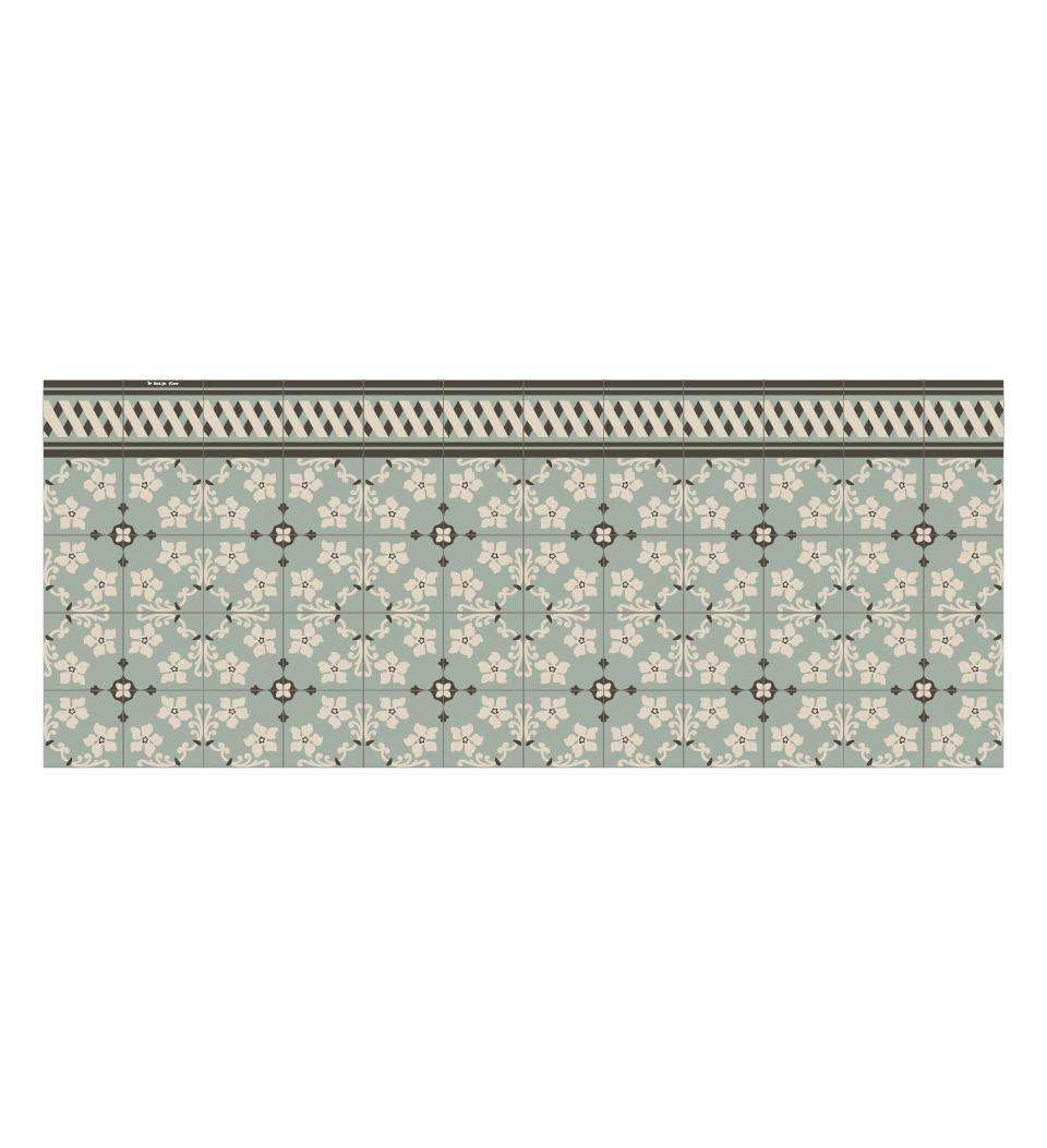 Almond Mint Vinyl Backsplash Stickers