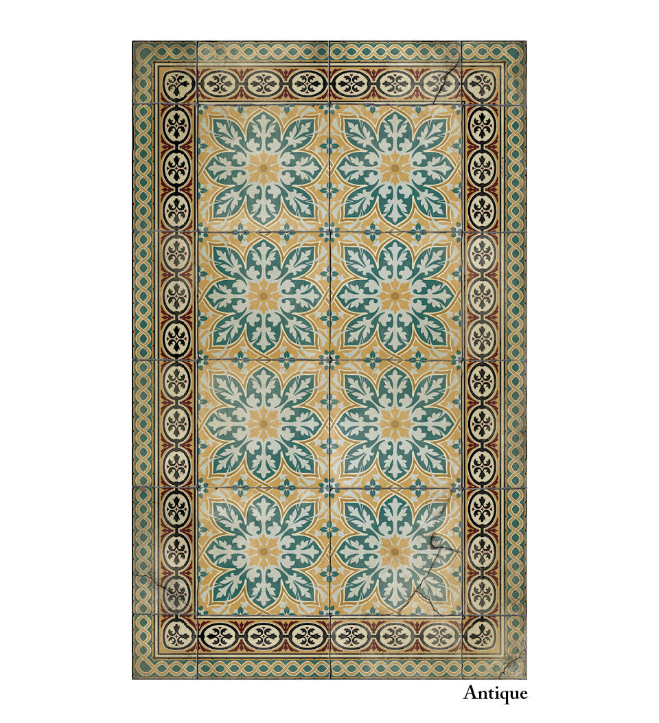 India Classic Vinyl Rug