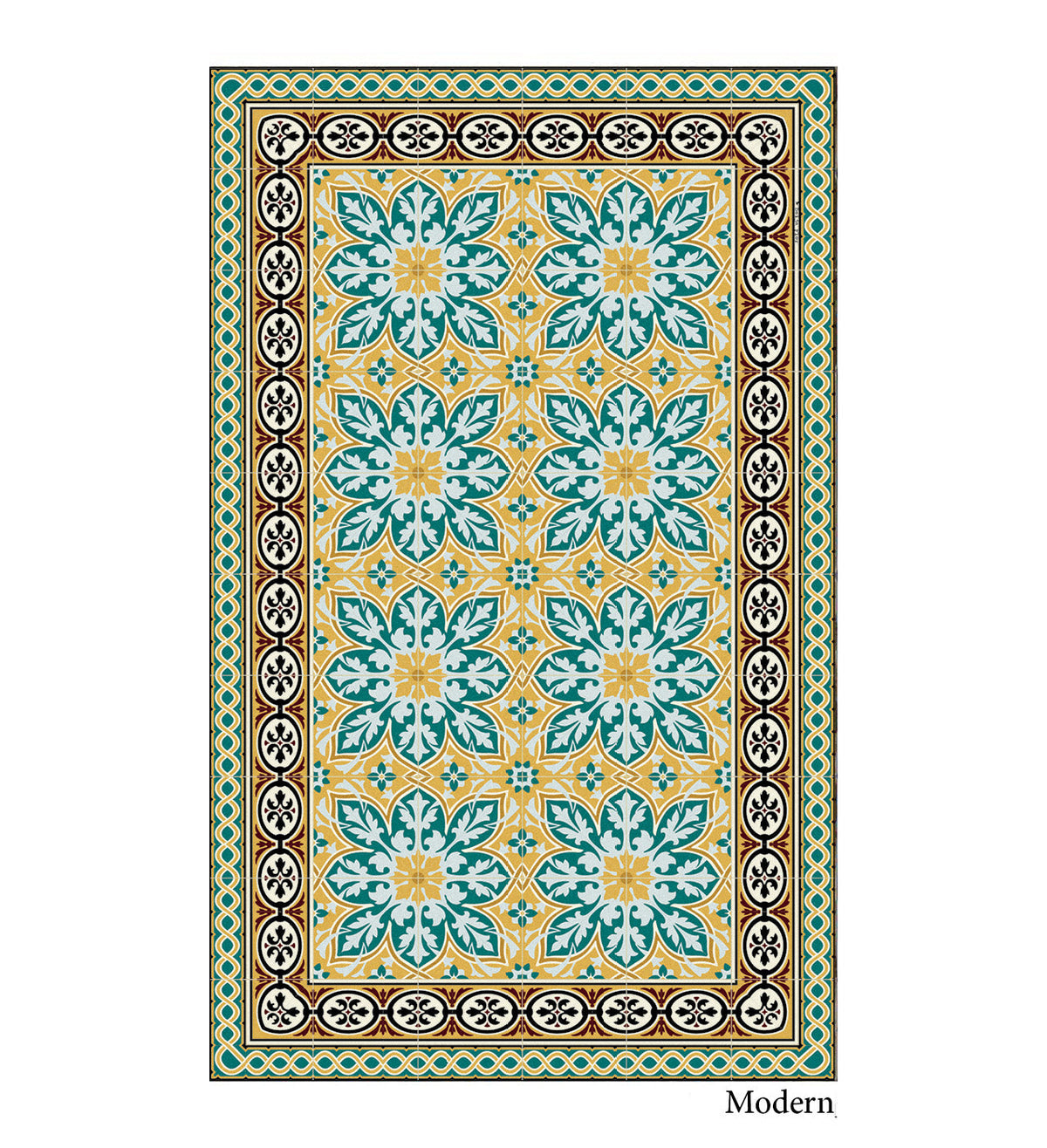 India Classic Vinyl Rug