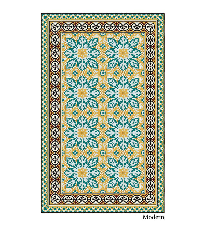 India Classic Vinyl Rug