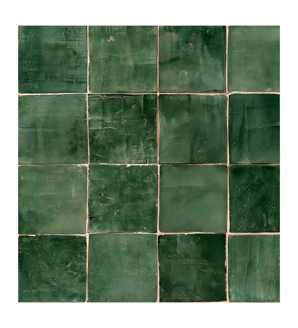 Zellige Forest Green KAMI – טפט מים DIY