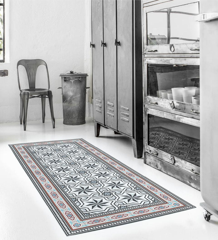 Gothic Crystal Concrete Vinyl Rug