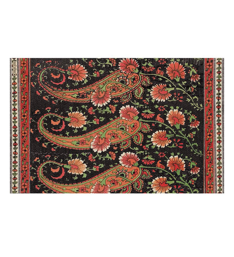 Bohemian Garden Bohemian Black Vinyl Placemat