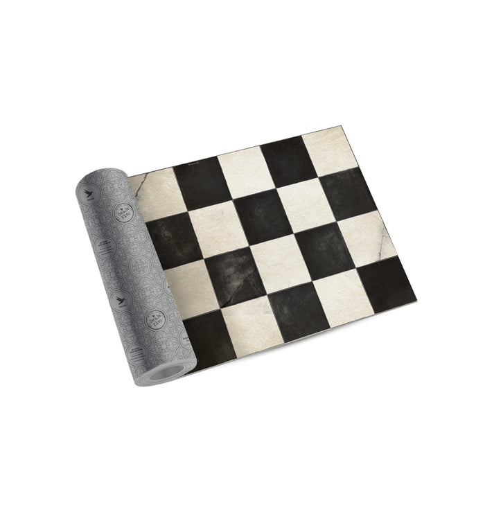 Checkboard Flooring- Modu floor Vinyl rug