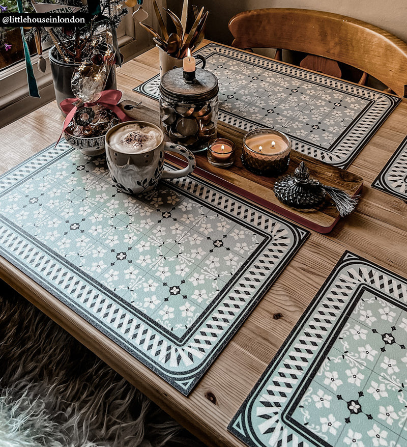 Almond Mint Vinyl Placemat